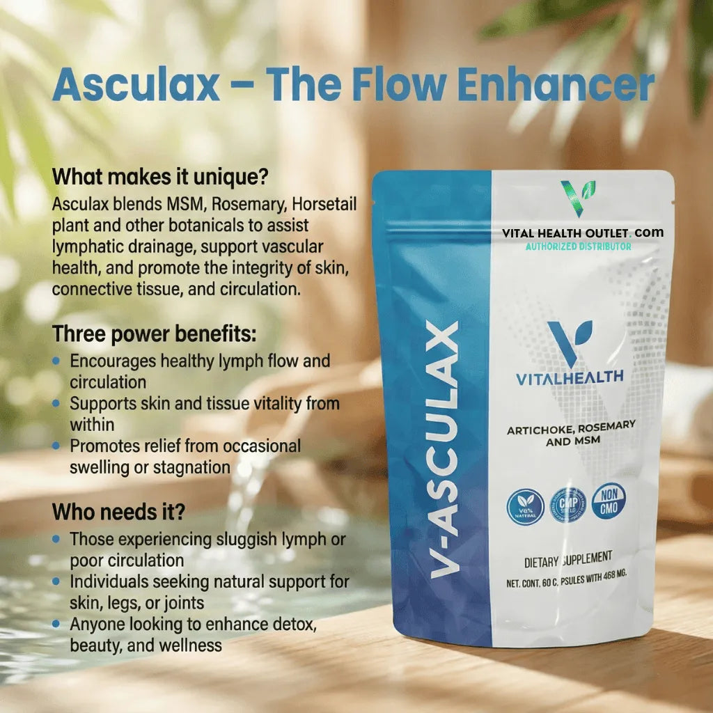 Vascular and Circulation Support with Witch Hazel and Rue for leg comfort and tone. | Vital Health Outlet.
