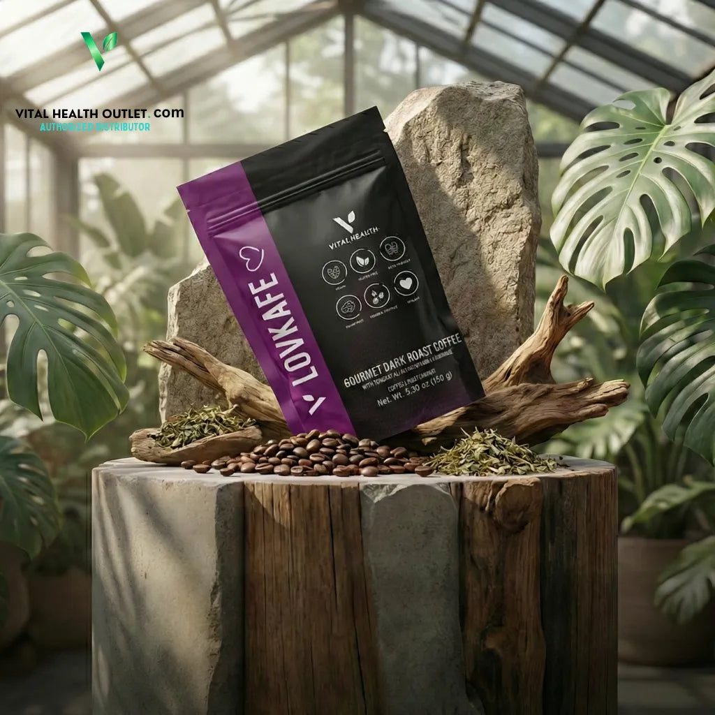 Dark Roast Coffee Stamina Booster | V-LOVEKAFE | Vital Health