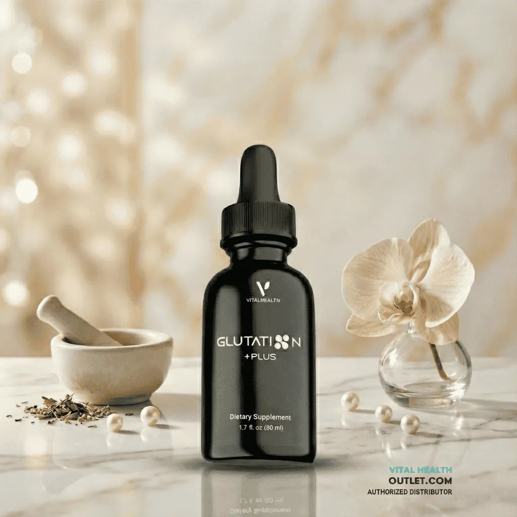 Liquid Glutathione and Vitamin C for high-absorption antioxidant and cellular defense. | Vital Health Outlet.