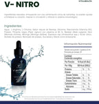 Vital health V-Nitro oxido nitrico Informacion nutricional